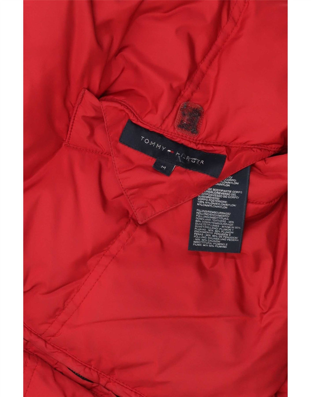 Gilet căptușit reversibil pentru bărbați Tommy Hilfiger UK 38 Poliester roșu mediu
