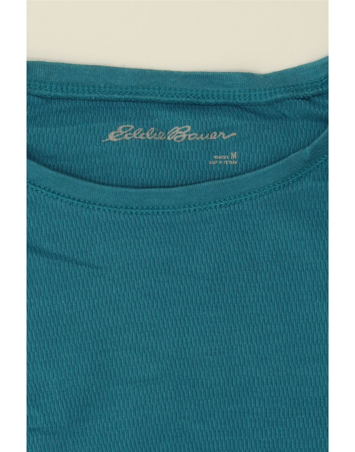 EDDIE BAUER Womens Top Long Sleeve UK 12 Medium Blue Cotton Vintage Eddie Bauer and Second-Hand Eddie Bauer from Messina Hembry 