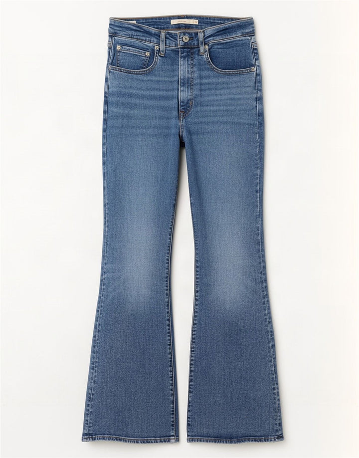 Blugi evazați Levi's 726 pentru femei W30 L30 bumbac albastru