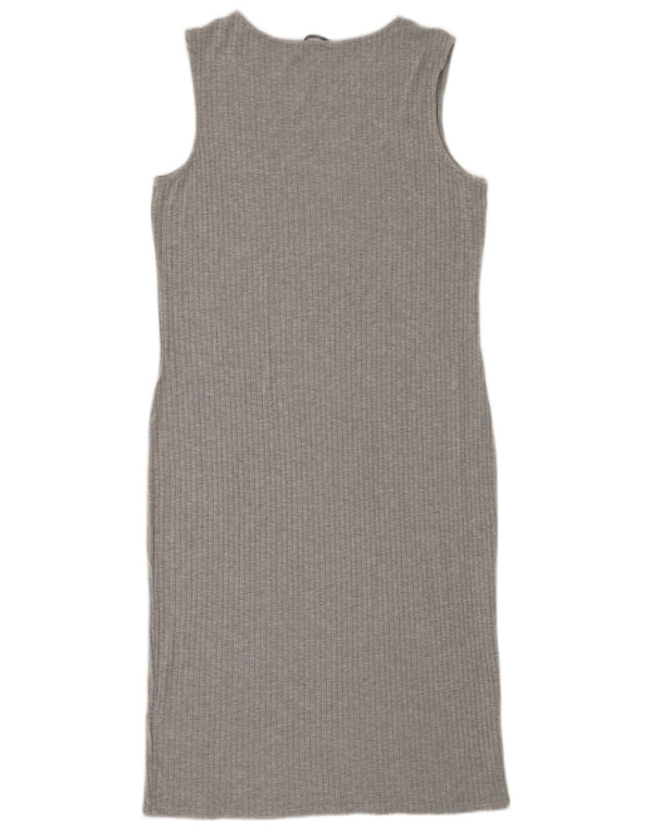 Rochie bodycon fără mâneci pentru femei Marks & Spencer UK 12 Medium Gri Viscose