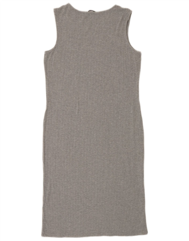 Rochie bodycon fără mâneci pentru femei Marks & Spencer UK 12 Medium Gri Viscose