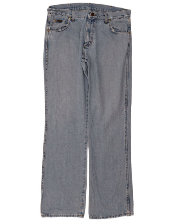 Blugi drepti pentru bărbați WRANGLER, cu ajustare normală, W33 L34, bumbac albastru