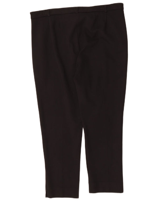 Pantaloni drepti pentru femei Marks & Spencer UK 18 XL W36 L26 Negri