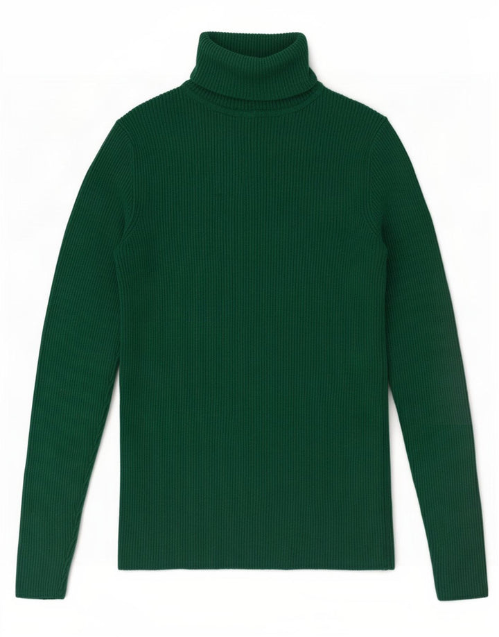 Marks & Spencer Pulover cu gât rulat pentru femei UK 10 Small Green Viscose