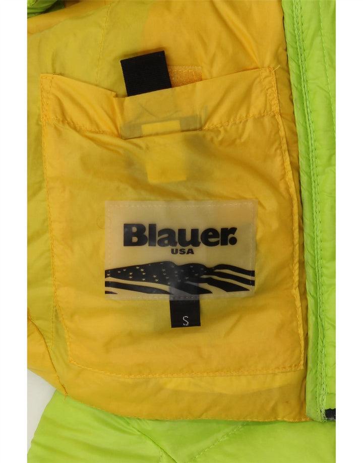 Jachetă Blauer pentru femei Crop căptușită UK 10 Small Green Poliamidă