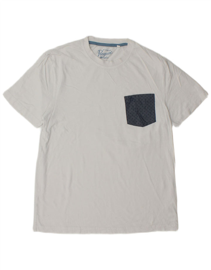 PENGUIN Tricou pentru bărbați Top mare din bumbac cu pete albe