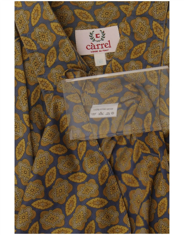 Cămașă cu mânecă scurtă pentru bărbați Carrel, bumbac floral kaki mediu