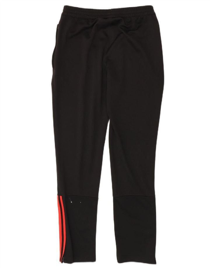 Pantaloni de trening Adidas pentru bărbați, negru mediu, poliester bloc de culoare