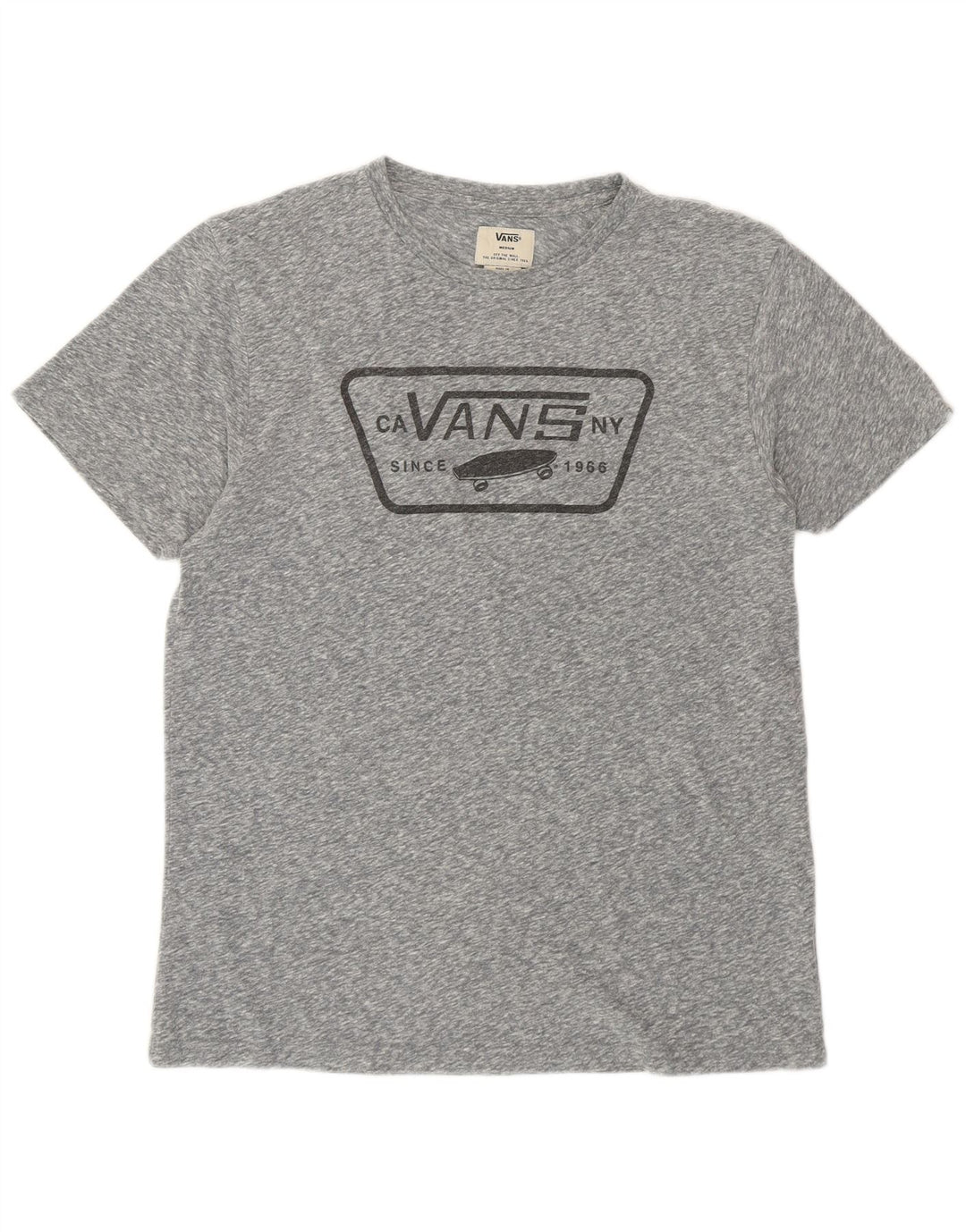 Tricou grafic Vans pentru femei Top UK 14 Medium Grey Flecked Bumbac