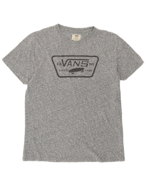 Tricou grafic Vans pentru femei Top UK 14 Medium Grey Flecked Bumbac