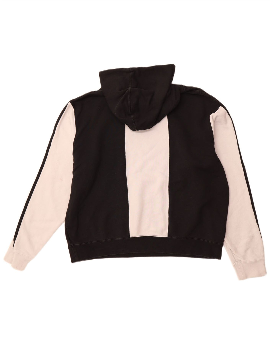 Pulover cu glugă grafic pentru bărbați ADIDAS, mare, negru, bumbac color bloc