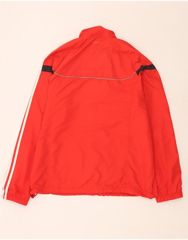 Jachetă de ploaie ADIDAS pentru bărbați UK 46/48 XL Poliester color bloc roșu