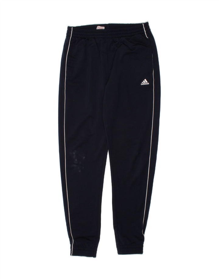 ADIDAS Boys Tracksuit Trousers Joggers 13-14 Years  Navy Blue Polyester Vintage Adidas and Second-Hand Adidas from Messina Hembry 