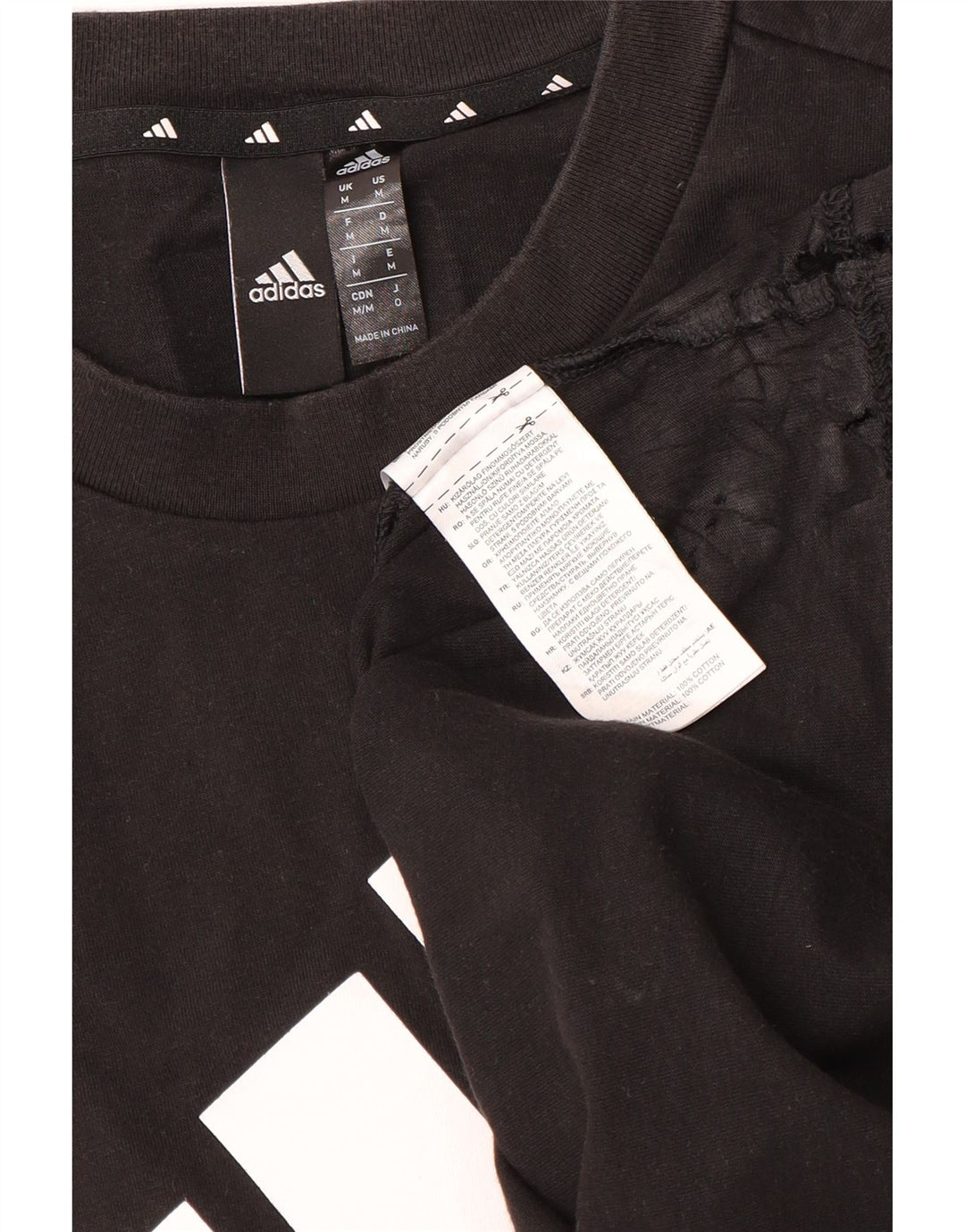 Tricou grafic Adidas pentru bărbați Top mediu negru bumbac