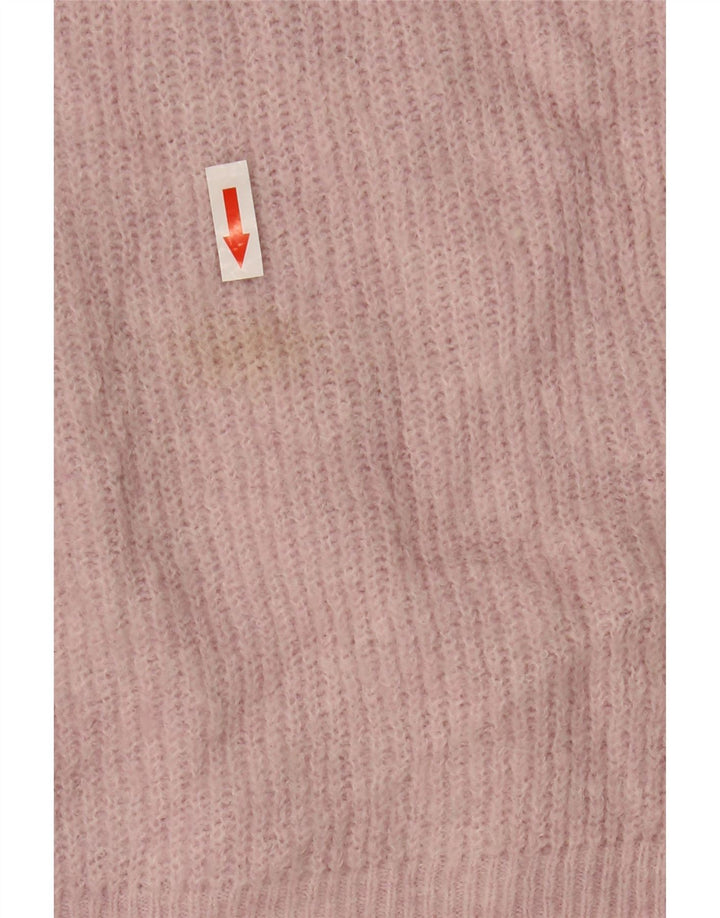 White Stuff Pulover supradimensionat pentru femei cu glugă, UK 22 3XL, poliester roz