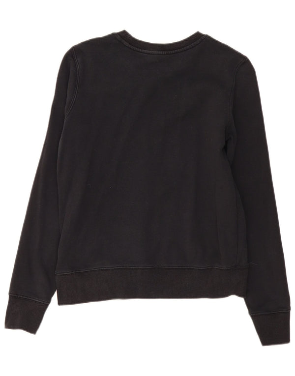 Calvin Klein Jeans Pulover cu grafic pentru femei UK 10 Small Black