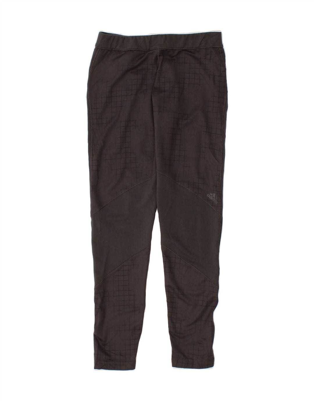ADIDAS Womens Climawarm Leggings UK 12/14 Medium  Black Check Polyester Vintage Adidas and Second-Hand Adidas from Messina Hembry 