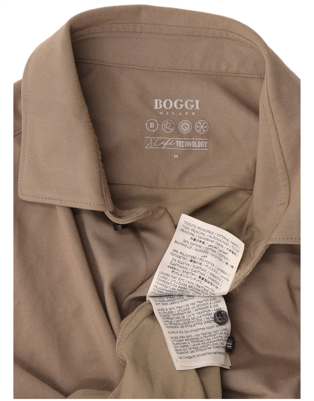 Cămașă Boggi pentru bărbați, bumbac, gri mediu