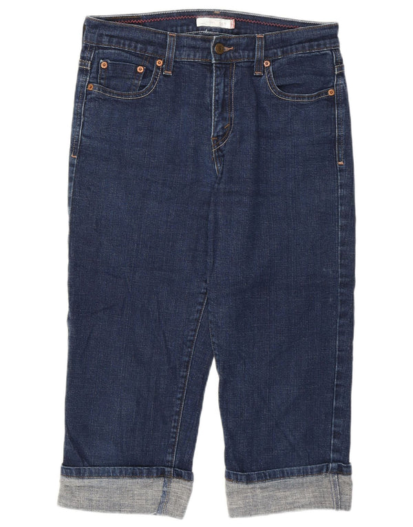 Blugi Levi's 515 Capri pentru femei US 6 Medium W28 L19 Bumbac albastru