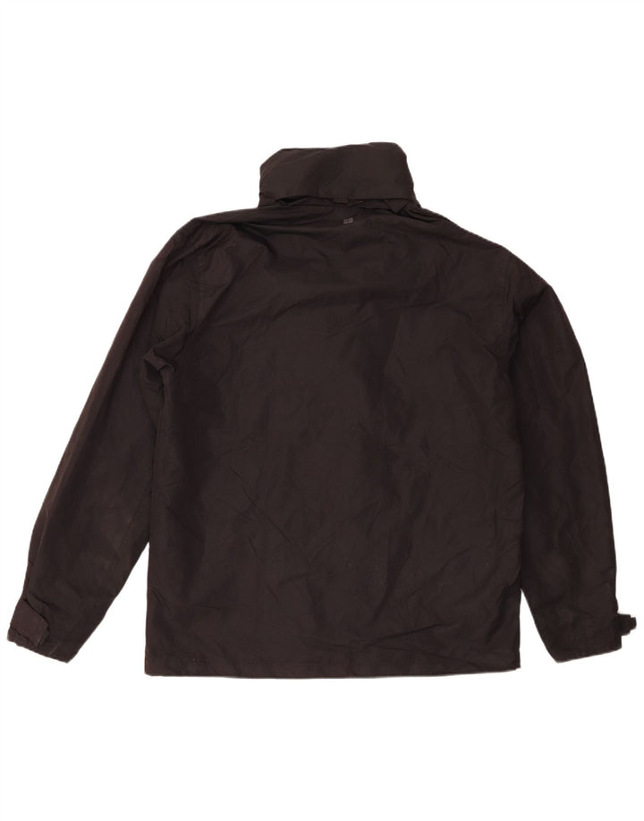 Jachetă de ploaie cu glugă pentru bărbați Mountain Warehouse UK 36 Poliester negru mic