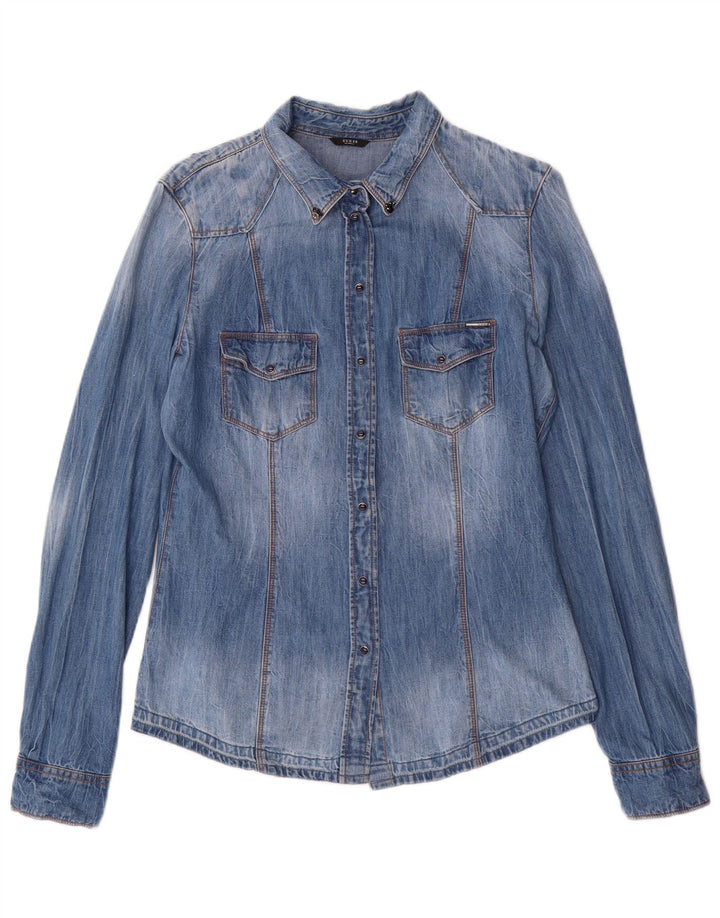 Cămașă de blugi pentru femei GUESS UK 14 Medium Blue Floral