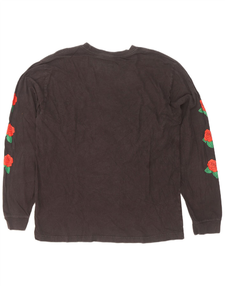 Adidas pentru bărbați grafic Top cu mânecă lungă, mare, negru, bumbac