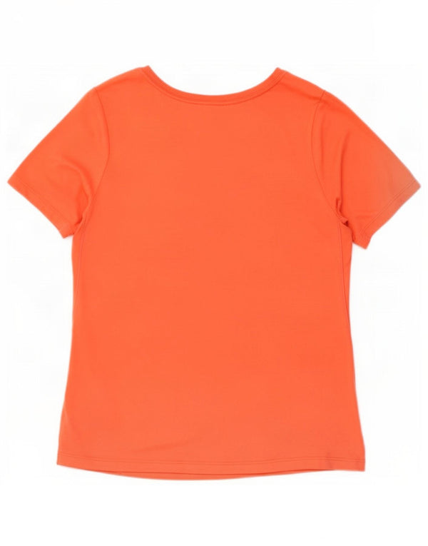 Tricou grafic Nike Dri Fit pentru fete Top 13-14 ani XL Portocaliu Poliester