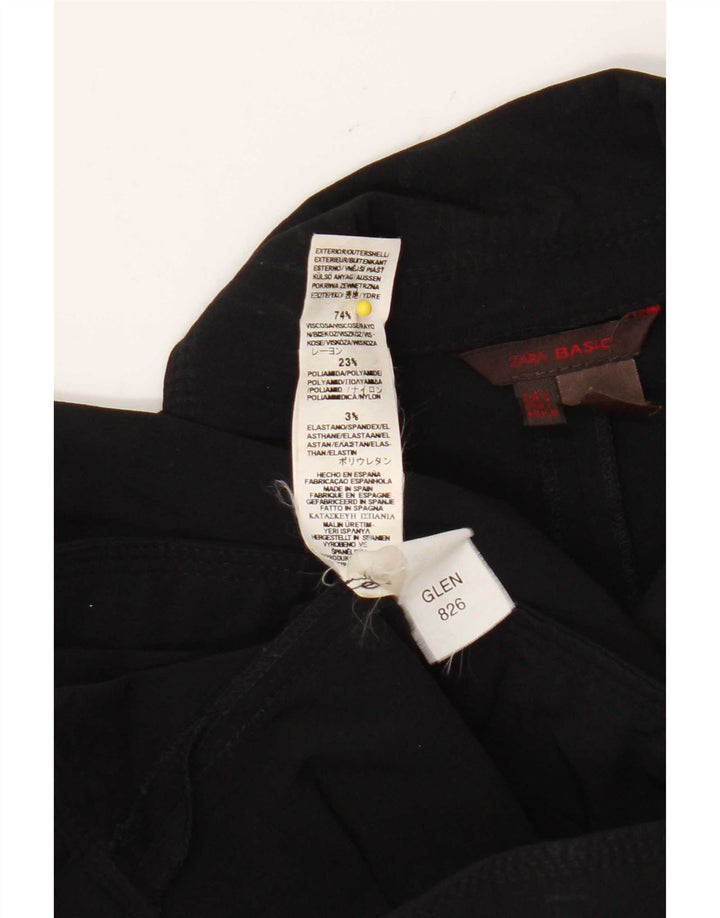 Bomber pentru femei Zara UK 14 mare, negru, viscoză