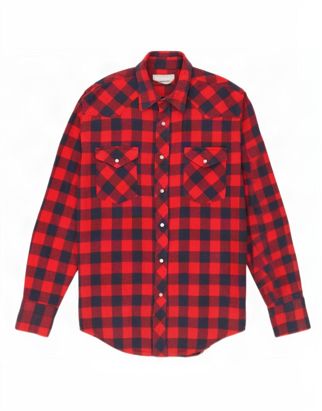 Cămașă de flanel pentru bărbați Wrangler, bumbac vichy roșu mediu