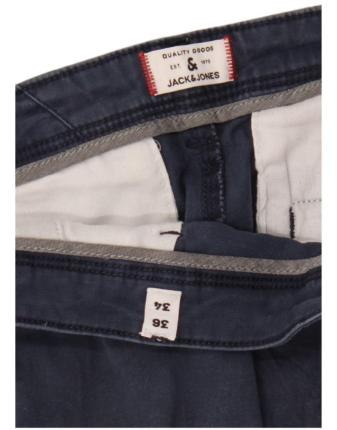 Pantaloni chino subțiri JACK & JONES pentru bărbați L36 L34 bleumarin