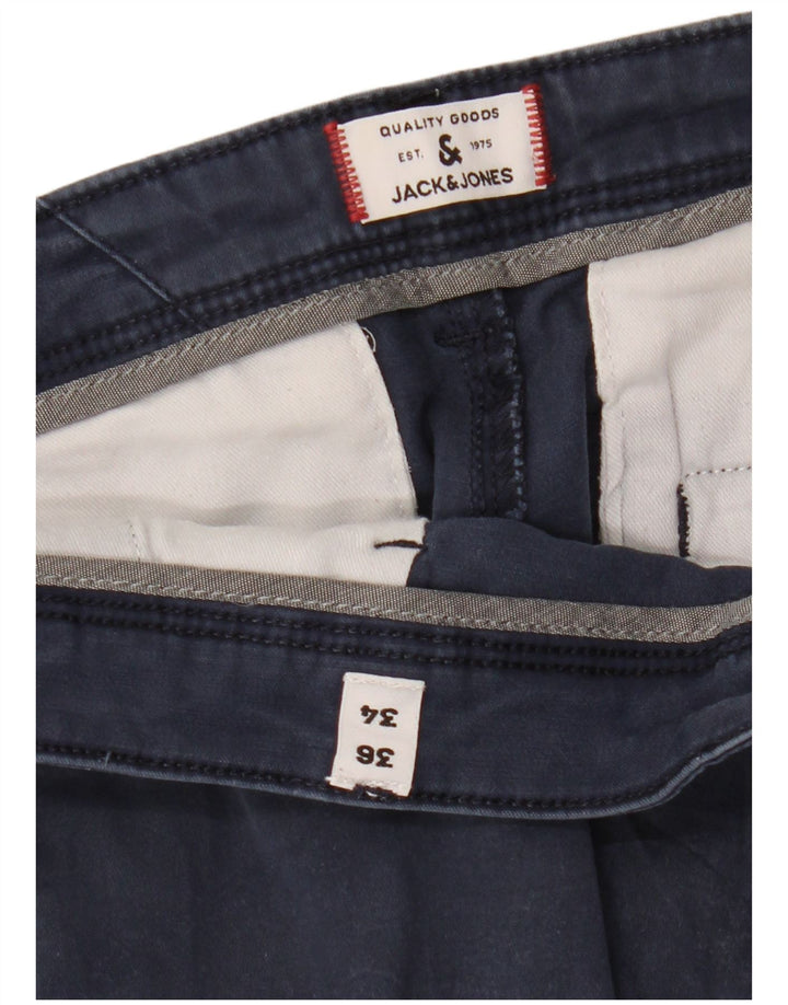 Pantaloni chino subțiri JACK & JONES pentru bărbați L36 L34 bleumarin