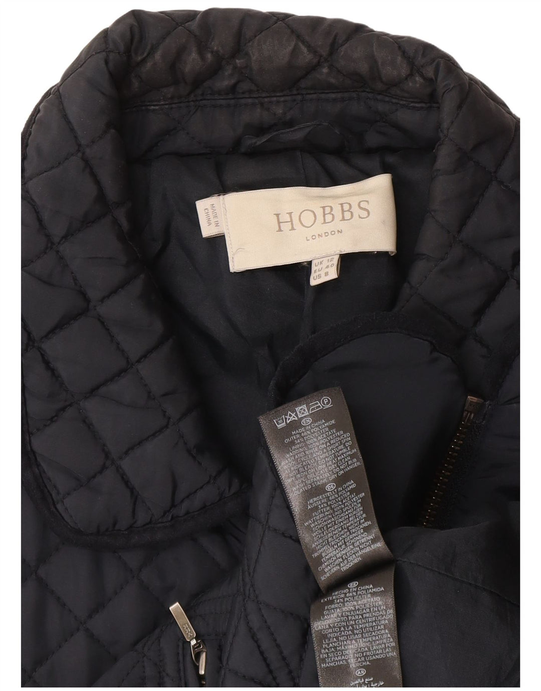 Jachetă matlasată Hobbs pentru femei UK 12 Medium Bleumarin Poliamidă