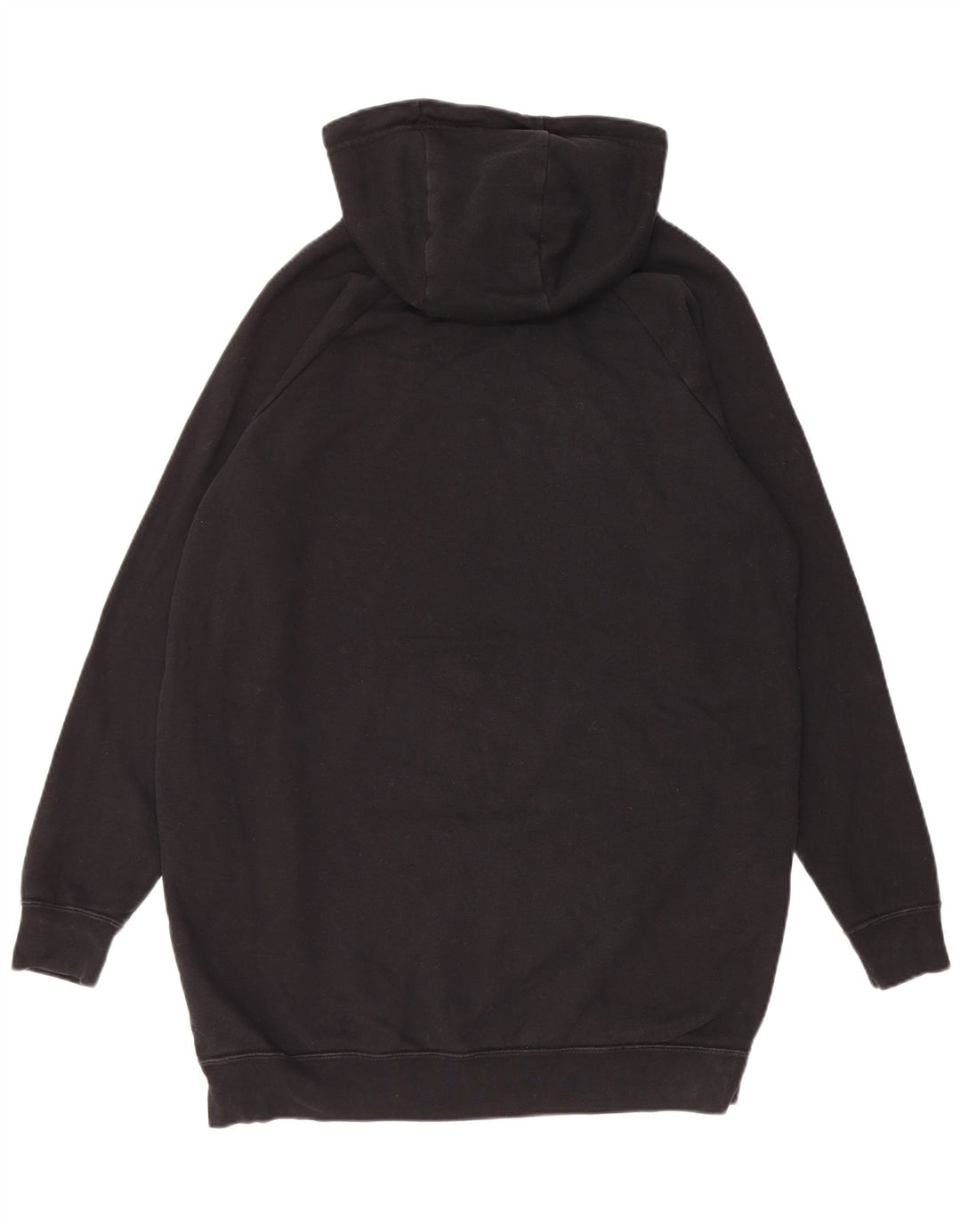 Pulover supradimensionat pentru femei Nike cu paragate UK 14, bumbac mediu negru