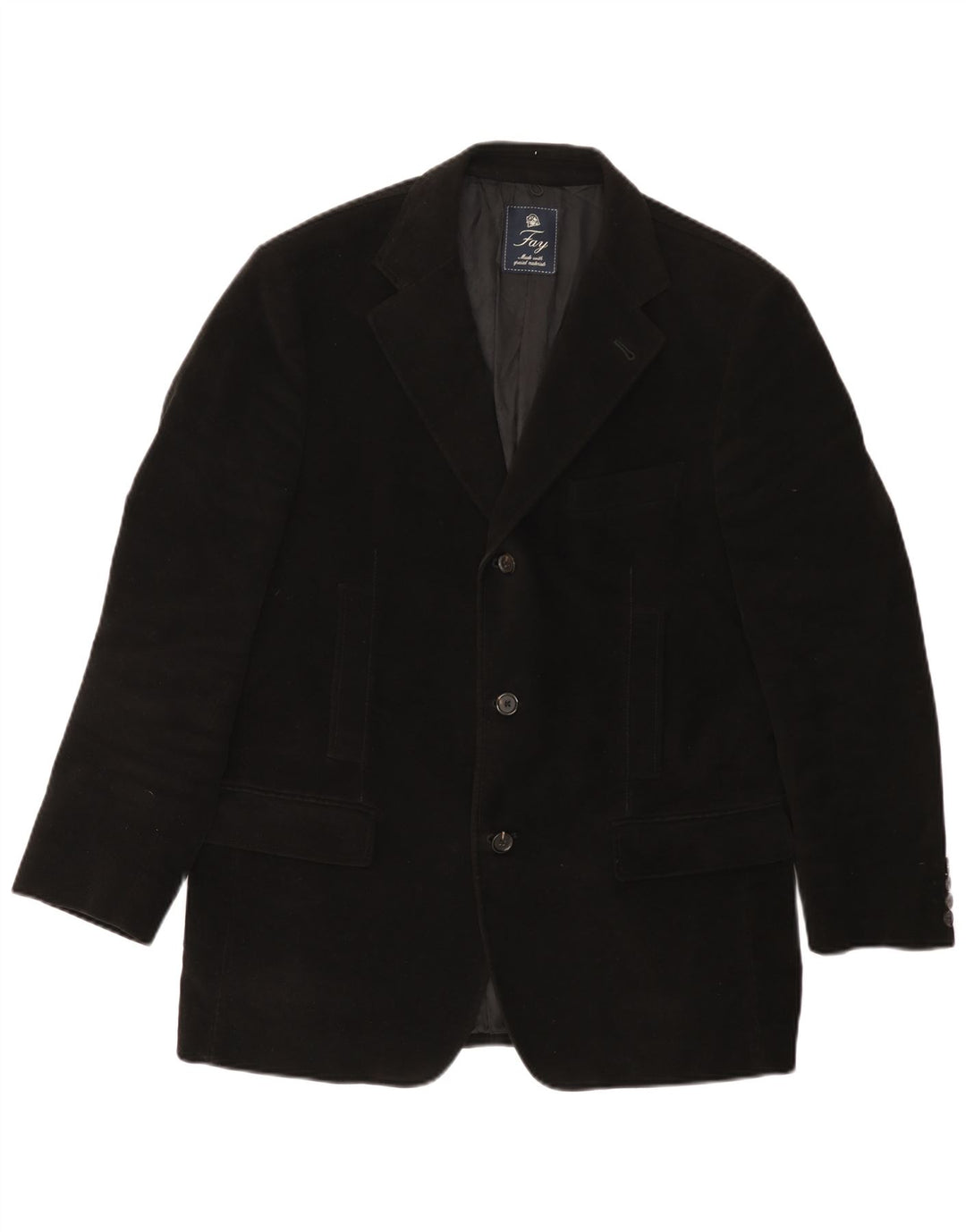 Jachetă Fay pentru bărbați cu 3 nasturi, IT 52 XL, bumbac negru