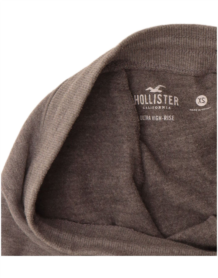 Pantaloni de trening grafic pentru femei HOLLISTER Pantaloni de jogging UK 4 XS Bumbac gri