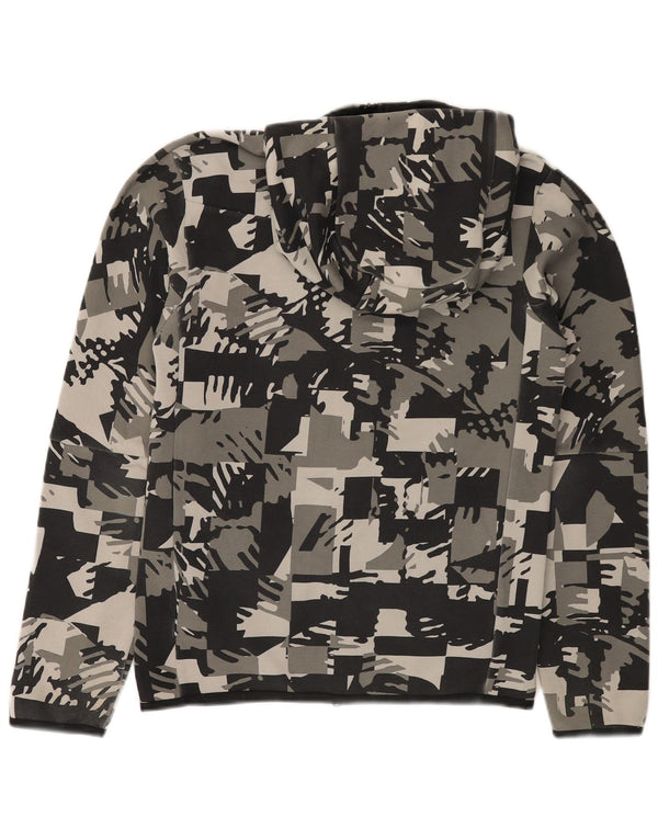 Pulover Nike pentru bărbați, cu fermoar, XS, bumbac camuflaj, gri