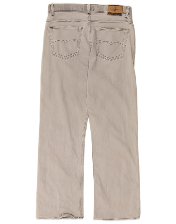 Blugi drepți pentru bărbați Marks & Spencer Blue Harbour W34 L29 bumbac gri