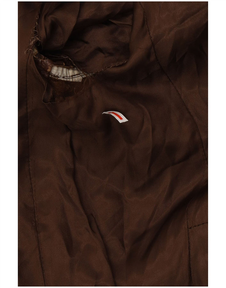 Palton din piele pentru bărbați VINTAGE UK 38 Piele maro medie