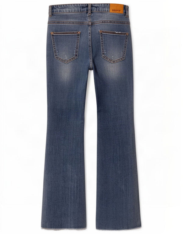 Blugi Zara Femei Bootcut EU 36 XS W26 L26 Albastru