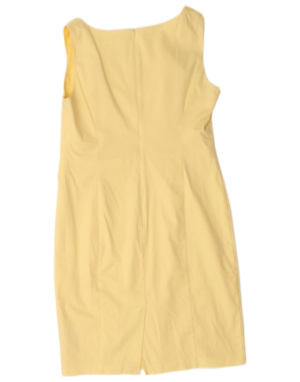 Rochie pentru femei Marks & Spencer, fără mâneci, UK 14, bumbac galben mare