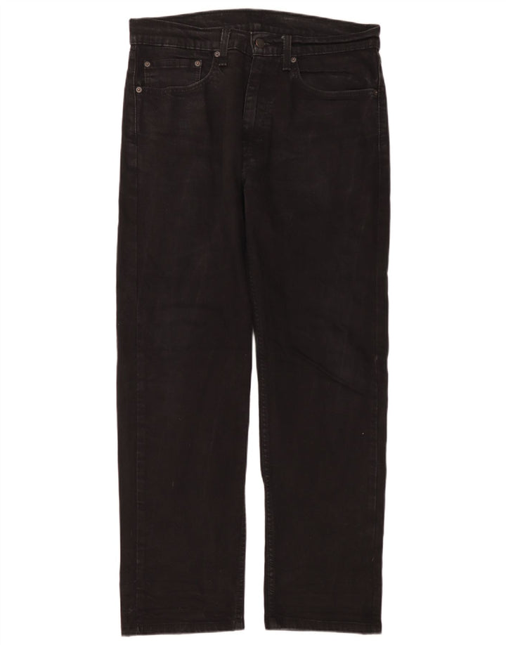 Blugi drepti pentru bărbați Levi's 505 W34 L30 bumbac negru