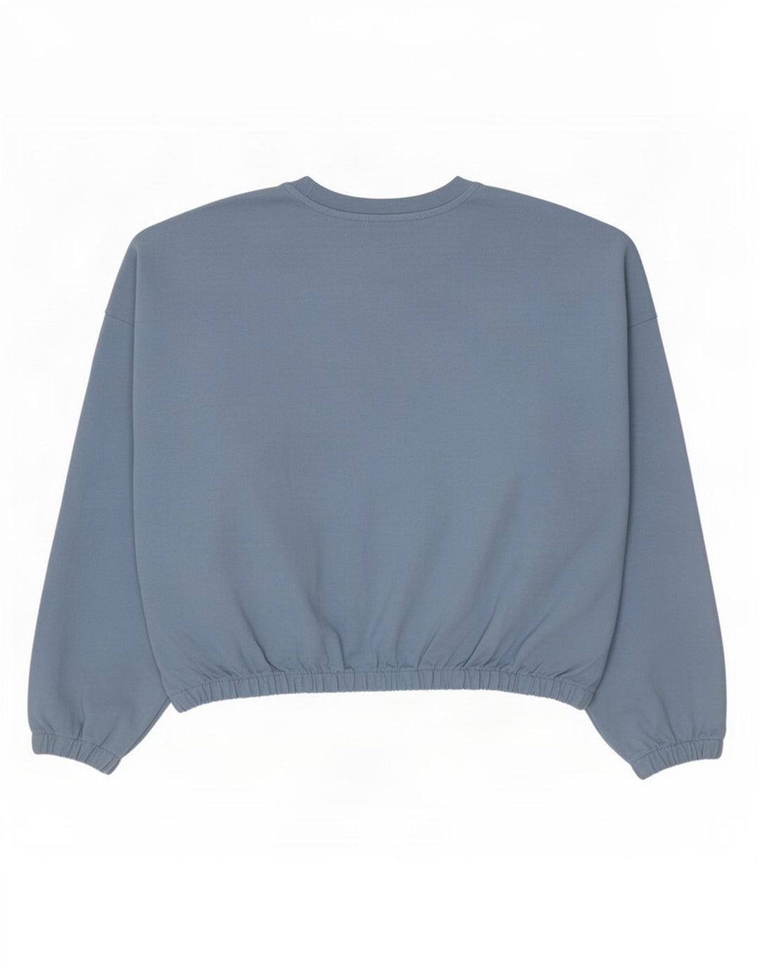 Pulover Adidas Crop Oversized pentru femei UK 8 Bumbac albastru mic