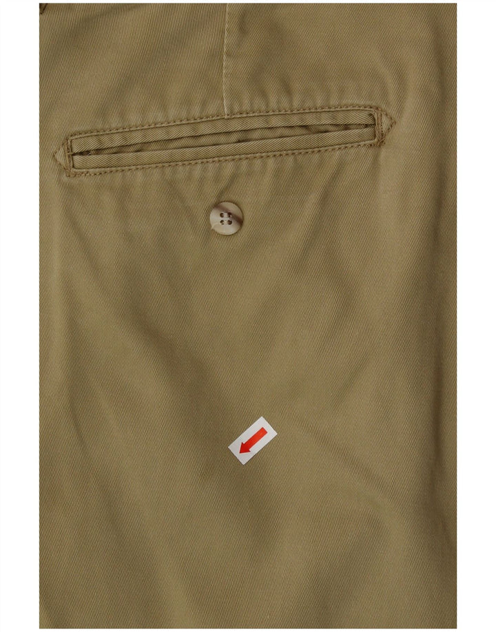 VINTAGE Mens Chino Shorts W30 Medium Khaki Cotton