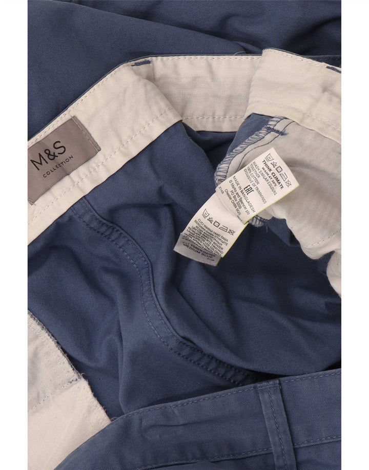 Pantaloni scurți chino pentru bărbați Marks & Spencer W48 4XL Bumbac albastru