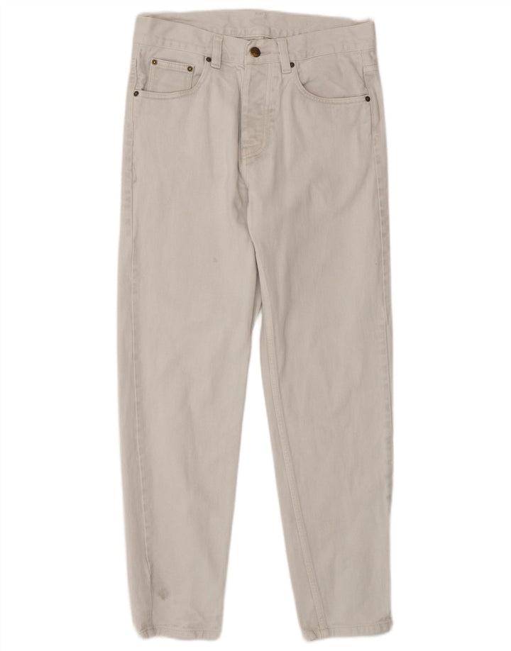Blugi Carhartt Slim pentru bărbați W28 L28 Bumbac alb