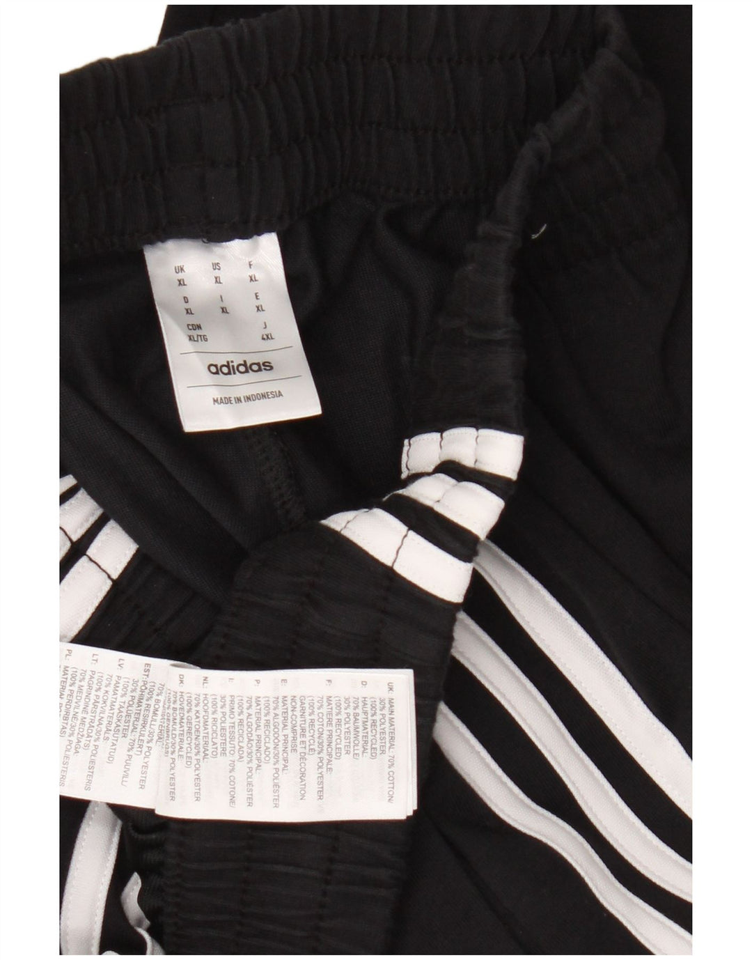 Pantaloni de trening Adidas pentru bărbați XL, bumbac negru