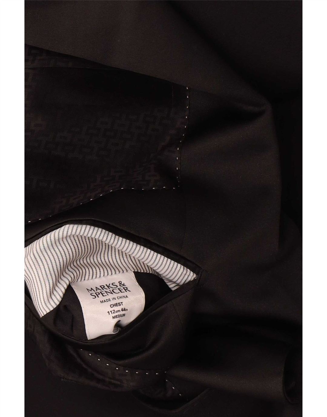 Sacou Marks & Spencer pentru bărbați, cu 1 nasture, UK 44 XL, lână neagră