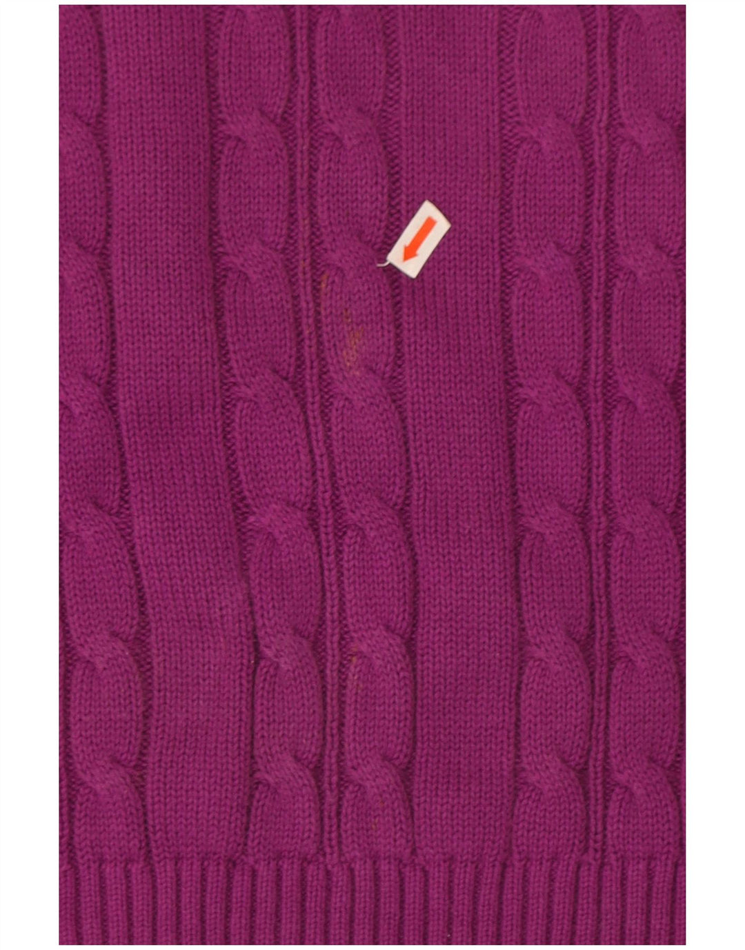 Pulover pentru bărbați Marks & Spencer cu gât roșu, bumbac mare violet