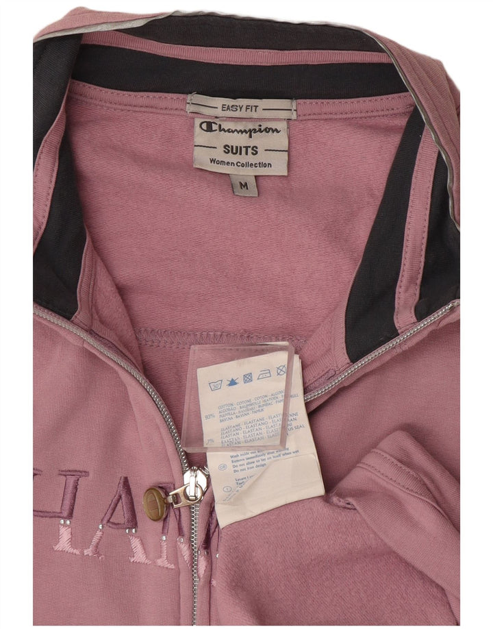 Jachetă de top pentru trening cu grafică Easy Fit pentru femei Champion UK 14 Roz mediu