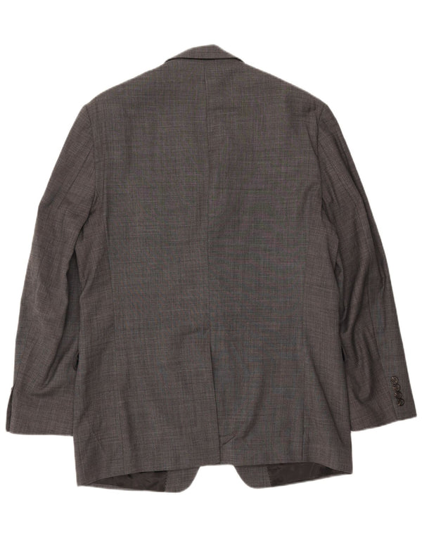 Chaps Mens 2 Button Blazer Jacket UK 42 XL  Grey Wool